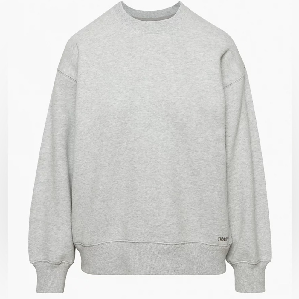 TNA Cozy Fleece Boyfriend Crew Sweatshirt Aritzia